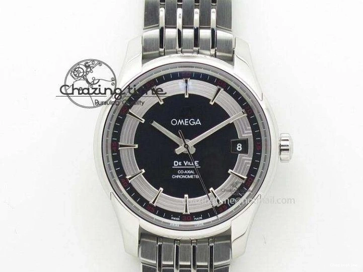 0110 Affordable De Ville Prestige Real PR SS ZF 1:1  Best Edition White Dial YG Markers Brown Leather Strap MIYOTA 7899